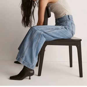 Madewell super-wide leg jeans. Never worn!